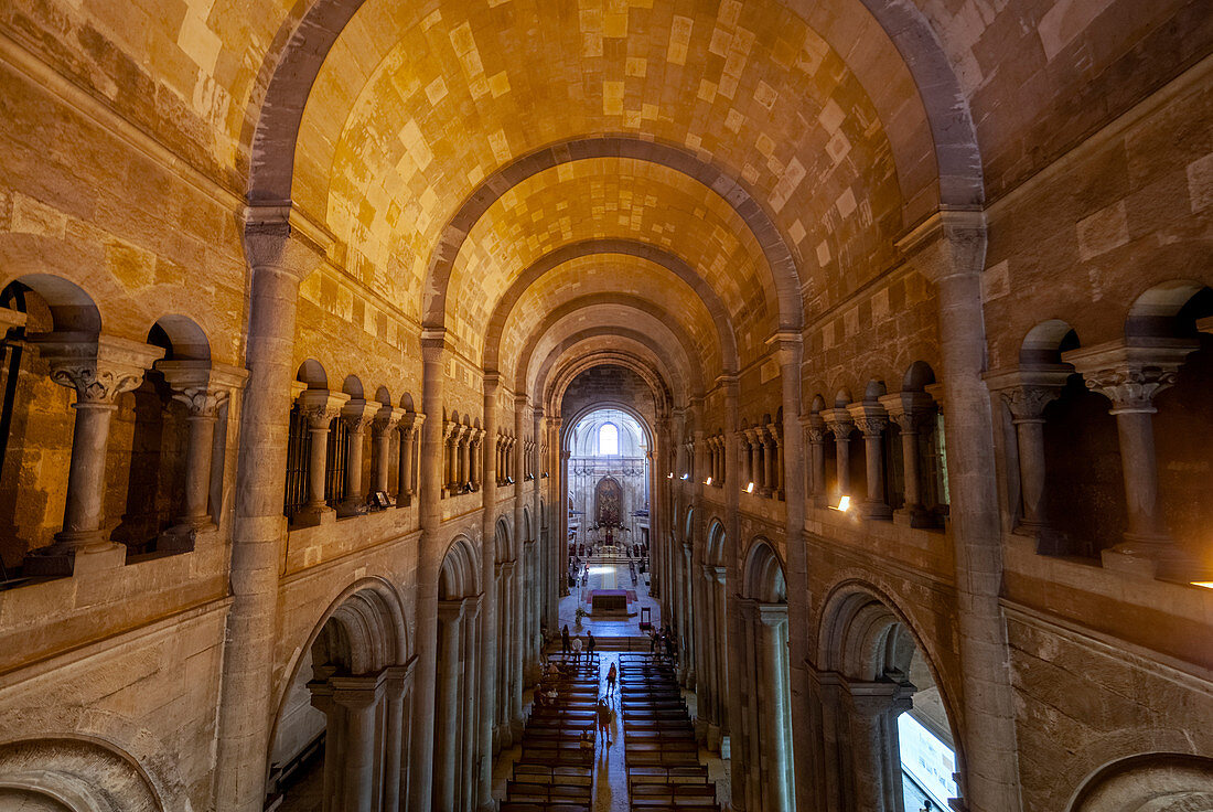 Interior of Sé de Lisboa (Lisbon Cathedral), Lisbon, Lisbon Metropolitan Area, Portugal