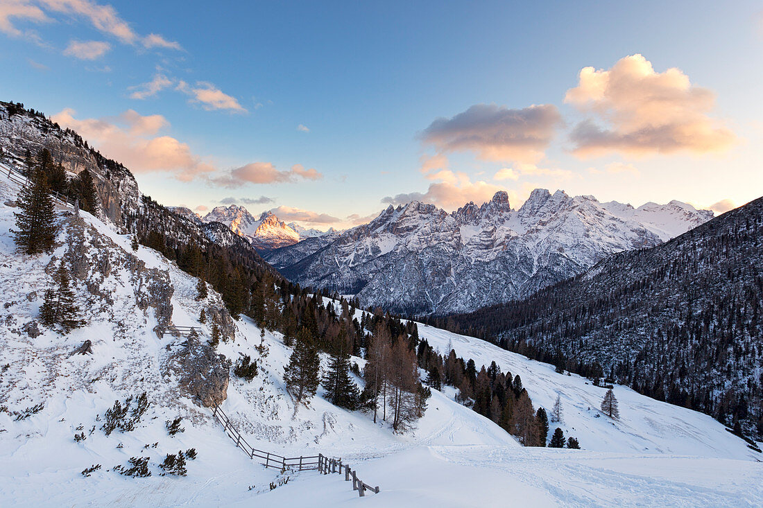 View from Vallandro refuge, Dolomites, Braies, South Tyrol. Bolzano province, Italy