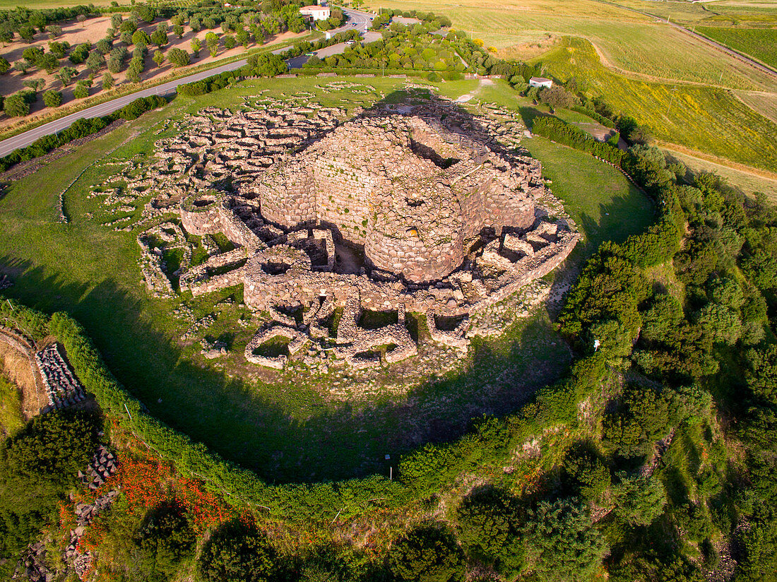 Su Nuraxi, Barumini, medio campidano province, sardinia, italy, europe.