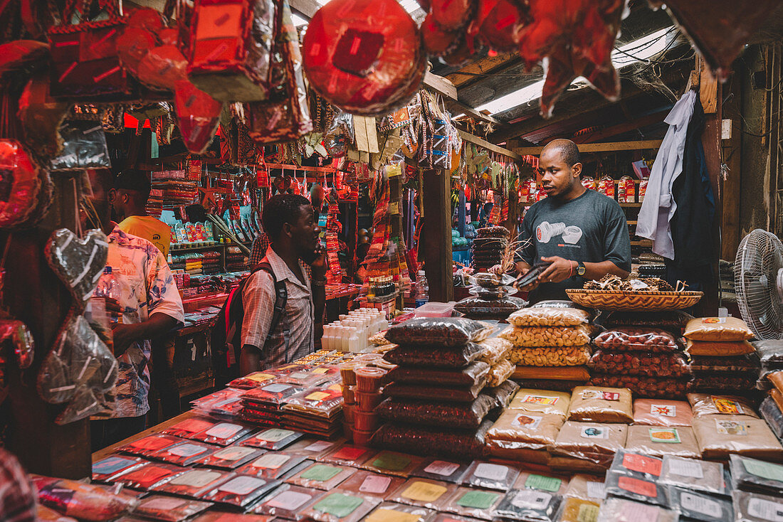 East Africa, Tanzania, Zanzibar, Stone Town spices market