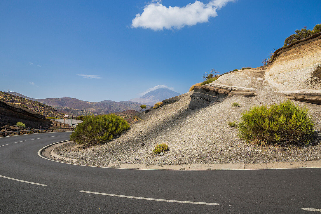 Spain,Canary Islands,Tenerife,Teide National Park,the formation known as La Tarta del Teide