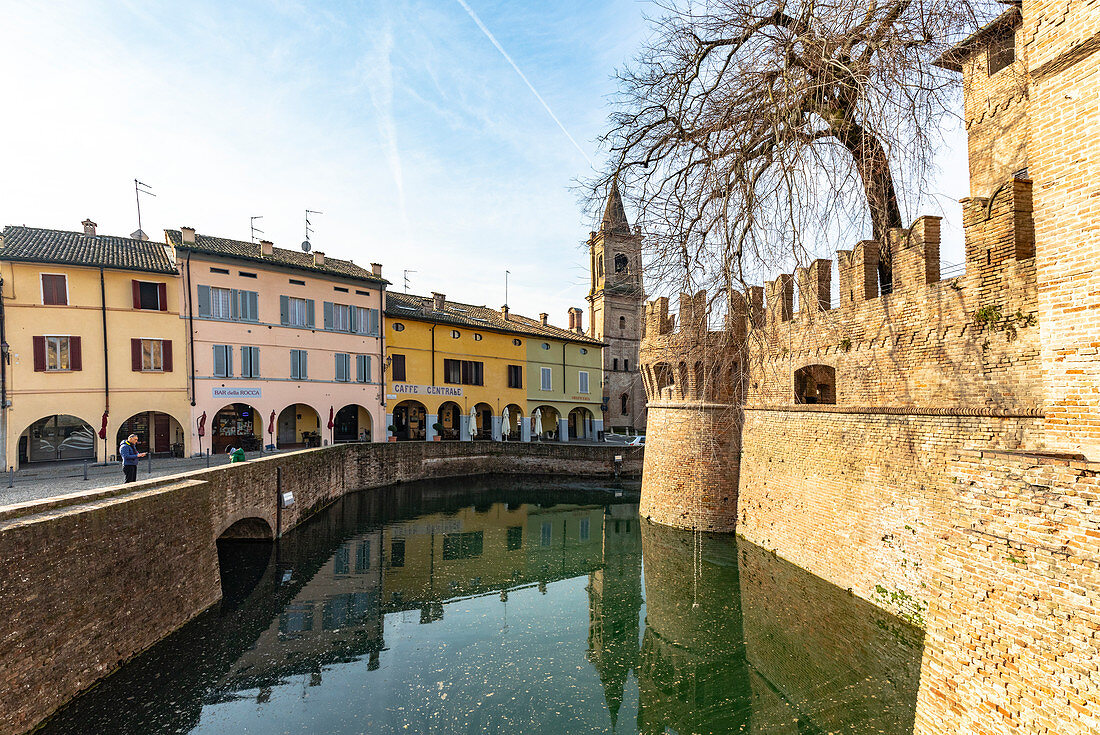 Die Rocca Sanvitale in Fontanellato, Provinz Parma, Emilia Romagna, Italien