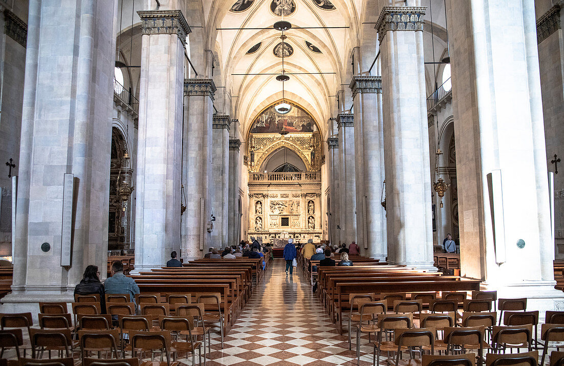 Die Basilika vom Heiligen Haus in Loreto, Provinz Ancona, Marken, Italien