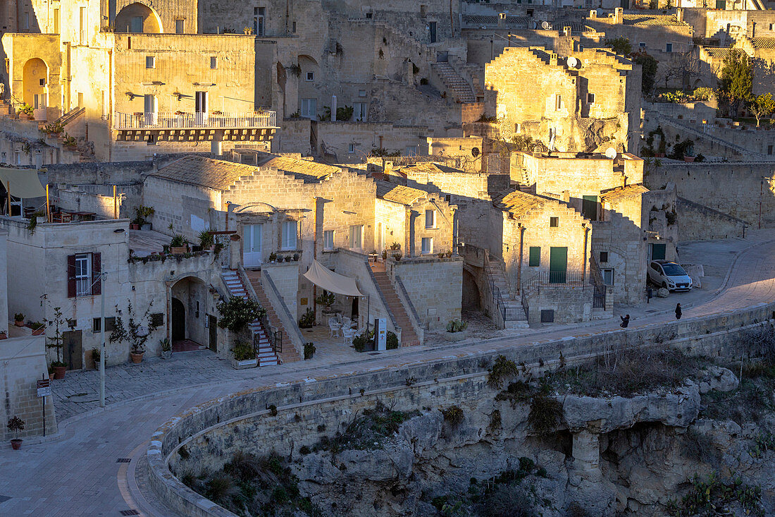 Blick auf Matera, Region Basilikata, Italien