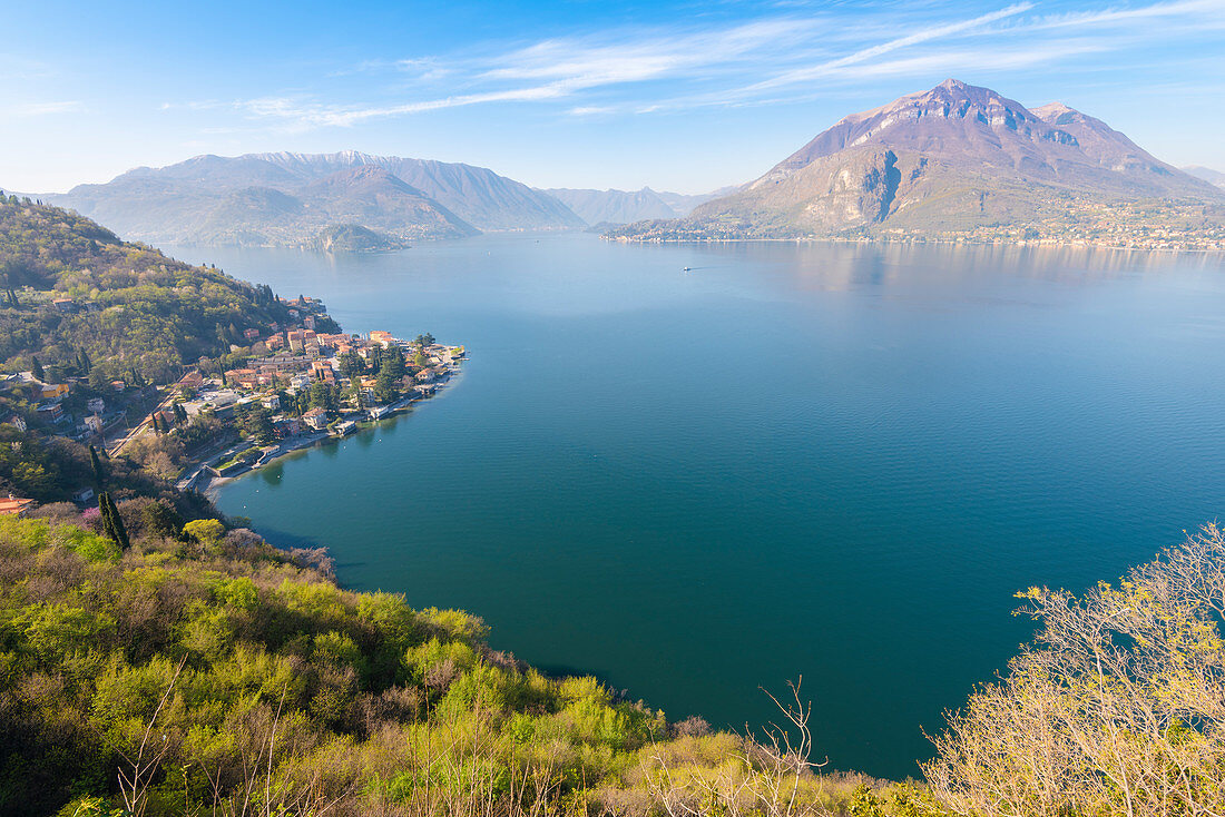 The gulf of Varenna, Como lake, Lombardy, Italian alps, Italy