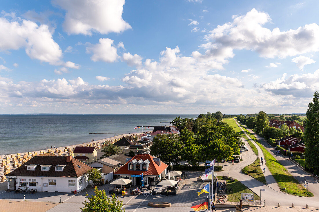 View from the ferris wheel in Kellenhusen, Baltic Sea, Ostholstein, Schleswig-Holstein, Germany