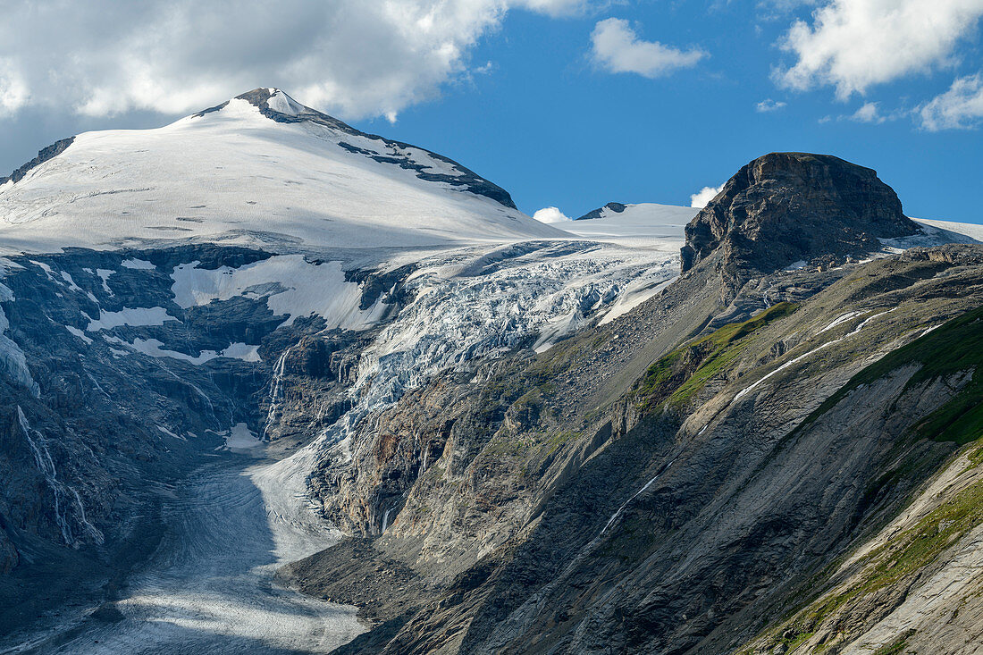 Johannisberg mit Gletscher Pasterze, Glocknergruppe, Hohe Tauern, Nationalpark Hohe Tauern, Kärnten, Österreich