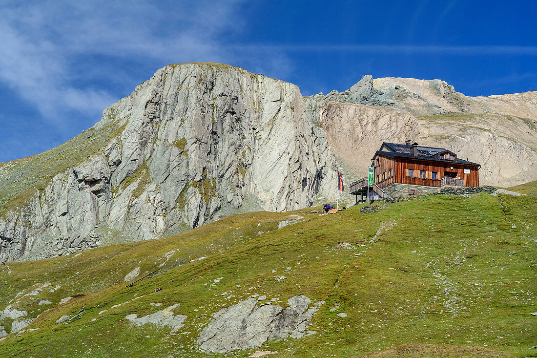 Sudeten German hut, Granatspitzgruppe, Hohe Tauern, Hohe Tauern National Park, East Tyrol, Austria