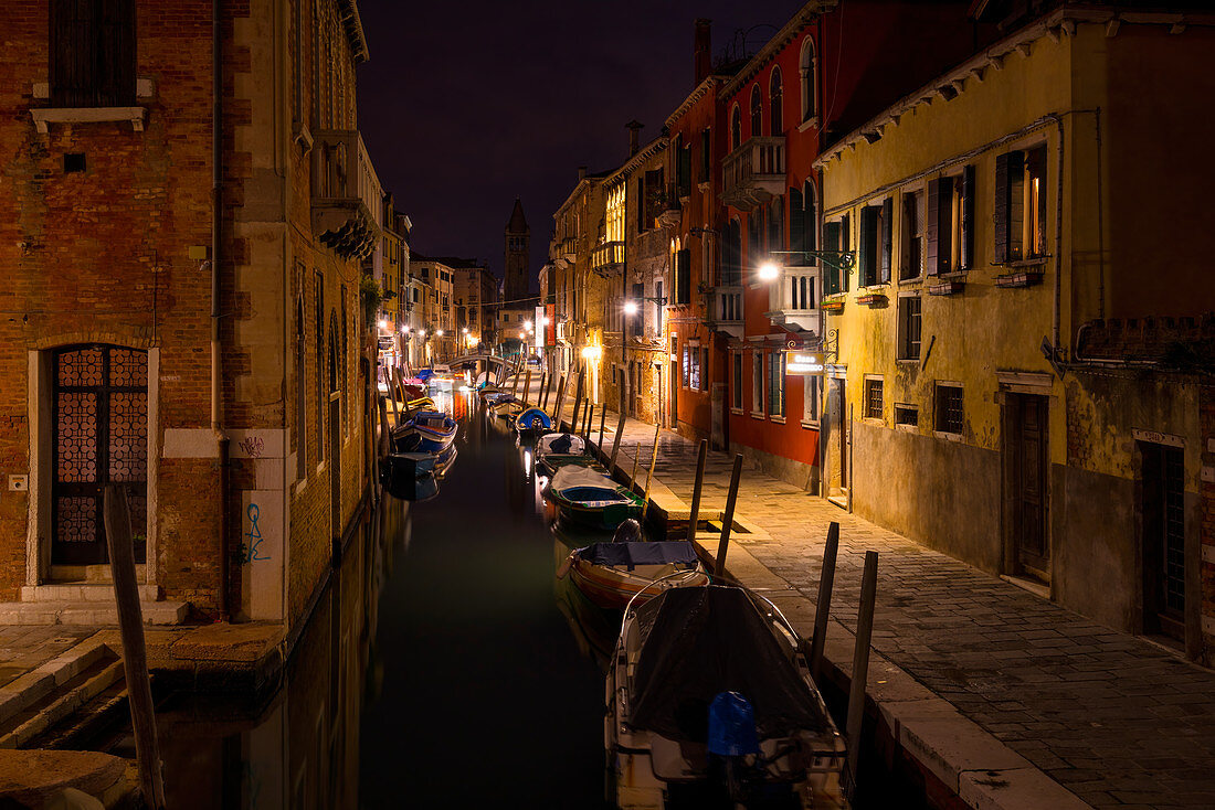 Night walk in Venice, Veneto, Italy