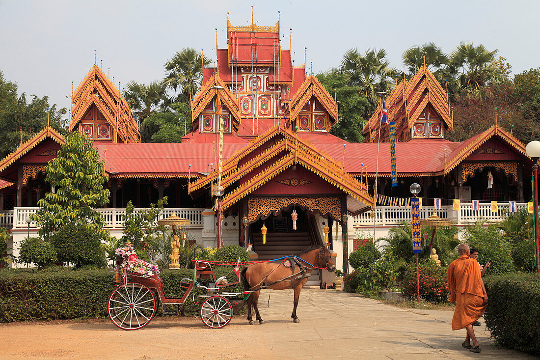 Thailand, Lampang, Wat Sri Rong Muang, buddhistischer Tempel