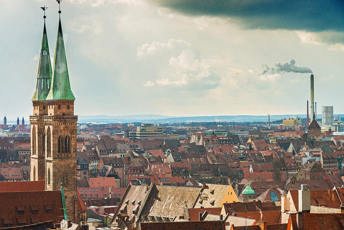 Blick auf die Nürnberger Altstadt von der Kaiserburg