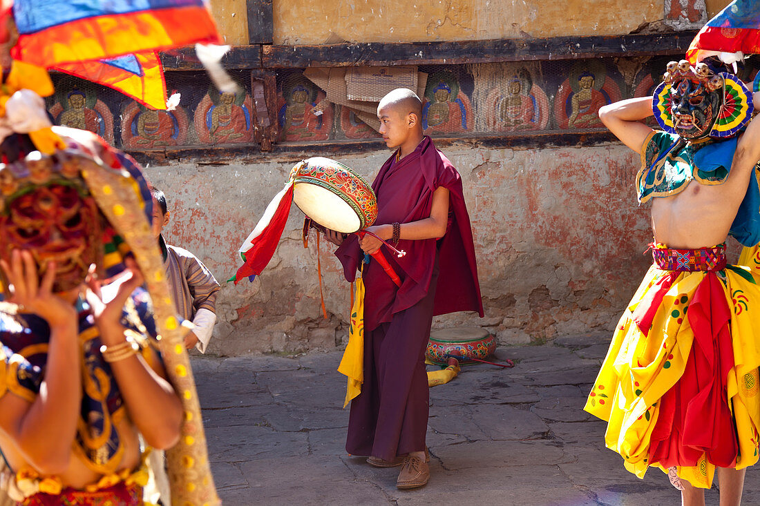 Tamshing Phala Chhoupa Festival, Tamshing Kloster, nahe Jakar, Bumthang, Bhutan