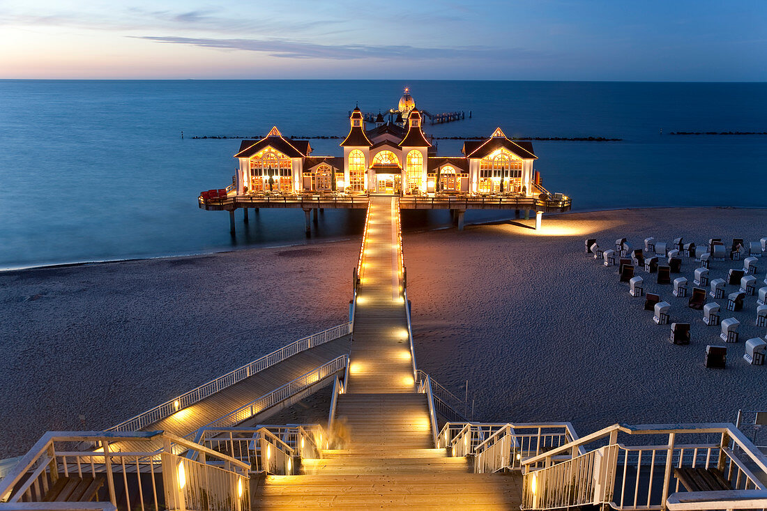 Pier at Sellin in Rugen Island, Germany