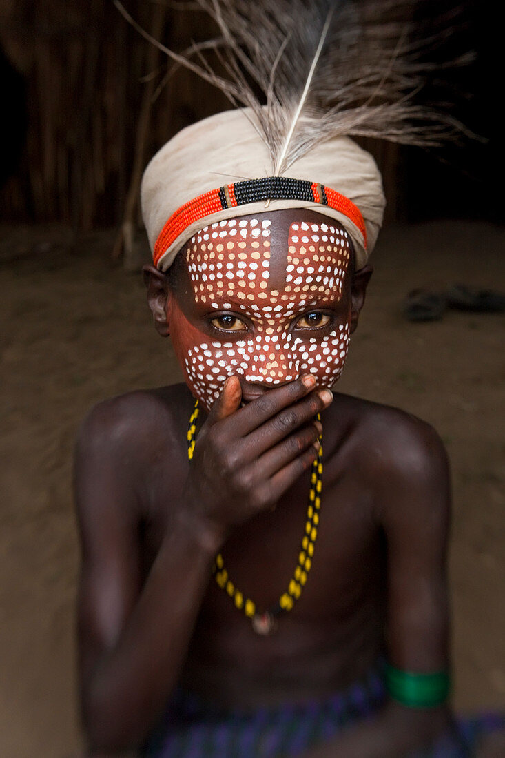 Arbore Junge, Omo Valley, Äthiopien