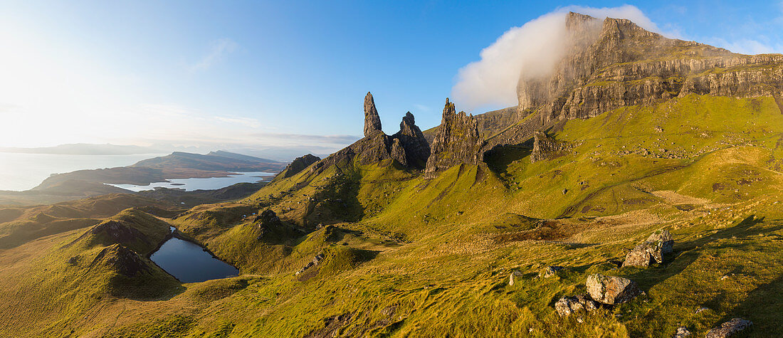 Der Old Man of Storr (Felsnadel), Trotternish Peninsula, Isle of Skye, Schottland