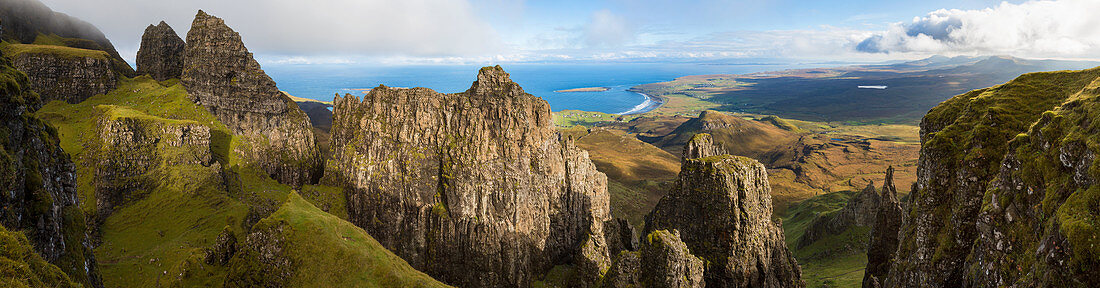 Die Quiraing, Trotternish, Isle of Skye, Hebriden, Schottland, UK