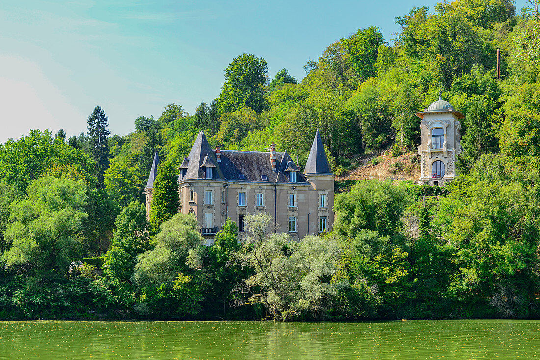 Historic castle in Liverdun on the Moselle, France