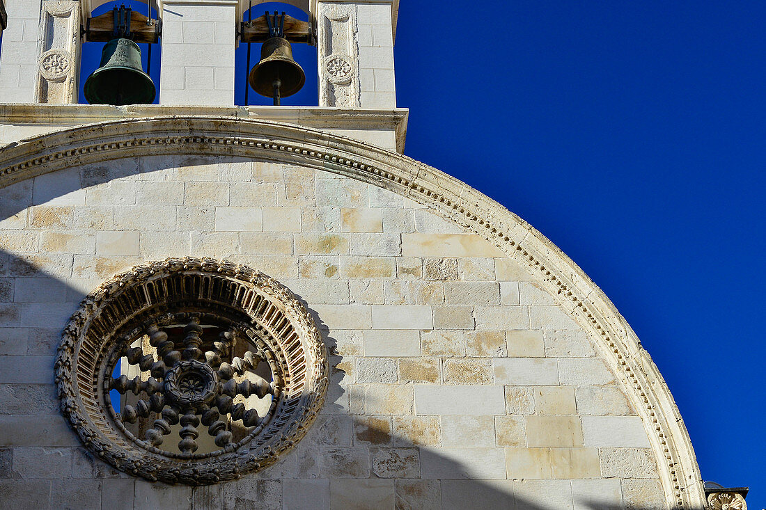 Bell tower of the Cathedral of Saint Jacob, Sibenik, Dalmatia, Croatia