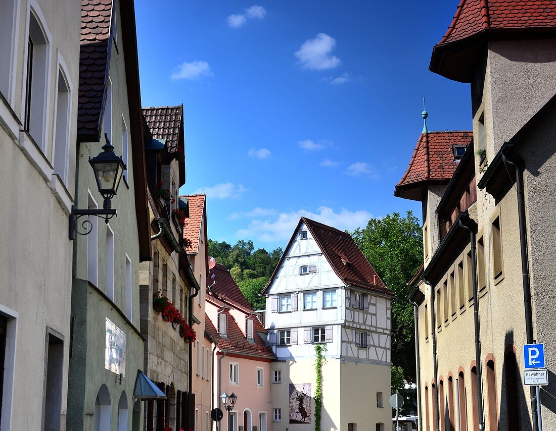 Turmhaus in Hersbruck, Mittelfranken, Bayern, Deutschland