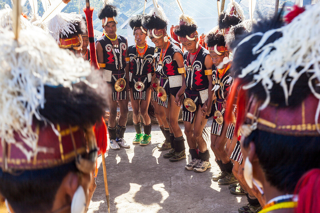 Tanz des Chang-Stammes, Nagalan, Indien