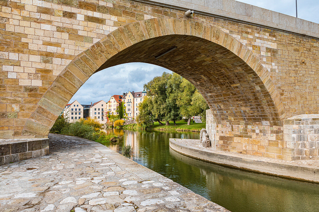 The Stone Bridge in Regensburg, Bavaria, Germany