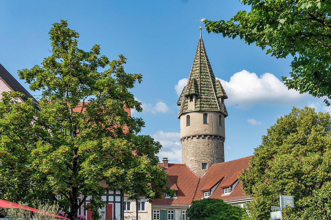 Der grüne Turm, Ravensburg, Baden-Württemberg, Deutschland