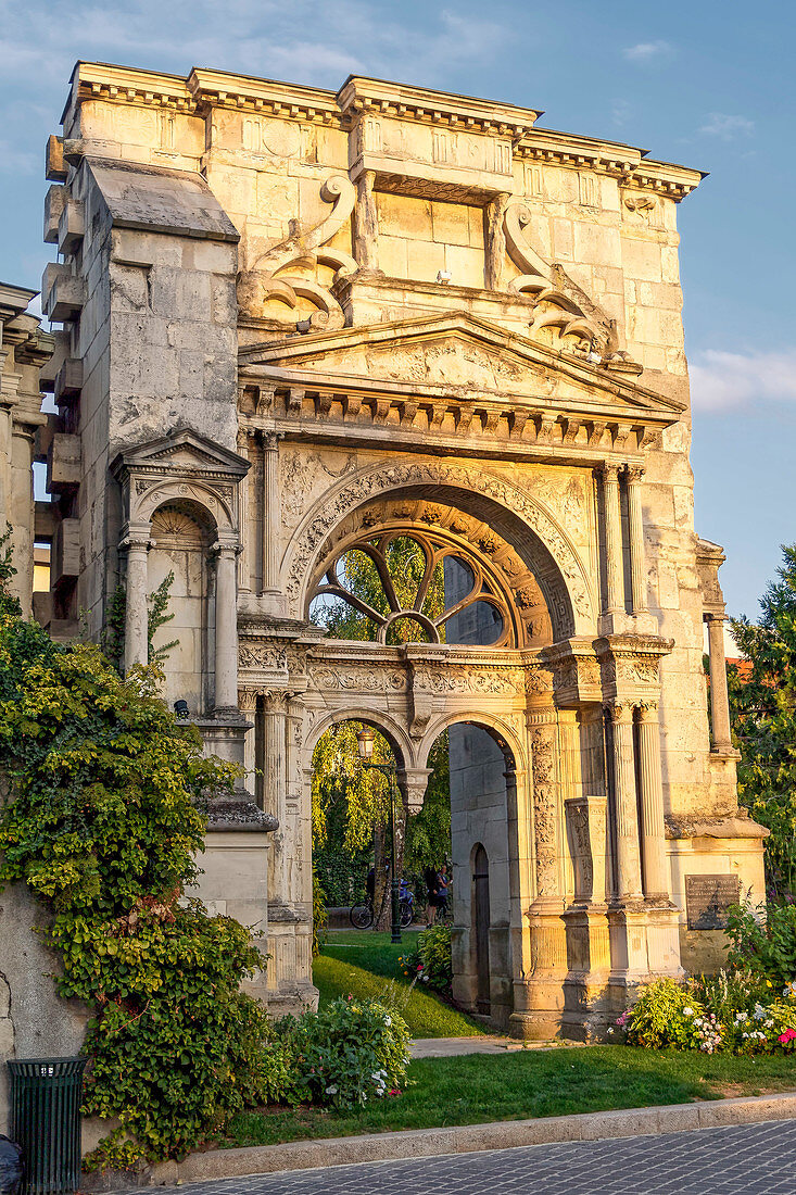 Historic Saint Martin Archway in Epernay, Champagne, France