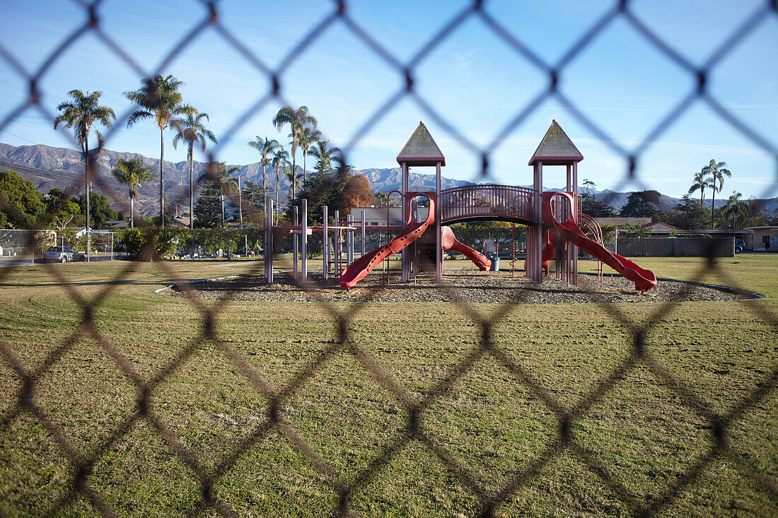Playground in Carpinteria, Santa Barbara, California, USA.