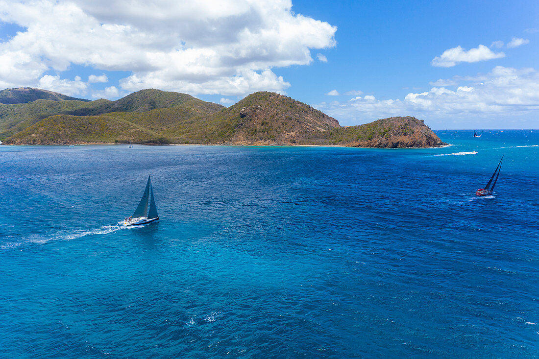 Yachten, Antigua Segelwoche Inseln unter dem Winde