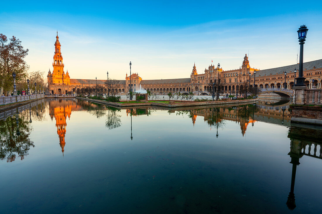 Plaza de Espana, Sevilla, Provinz Sevilla, Andalusien, Spanien