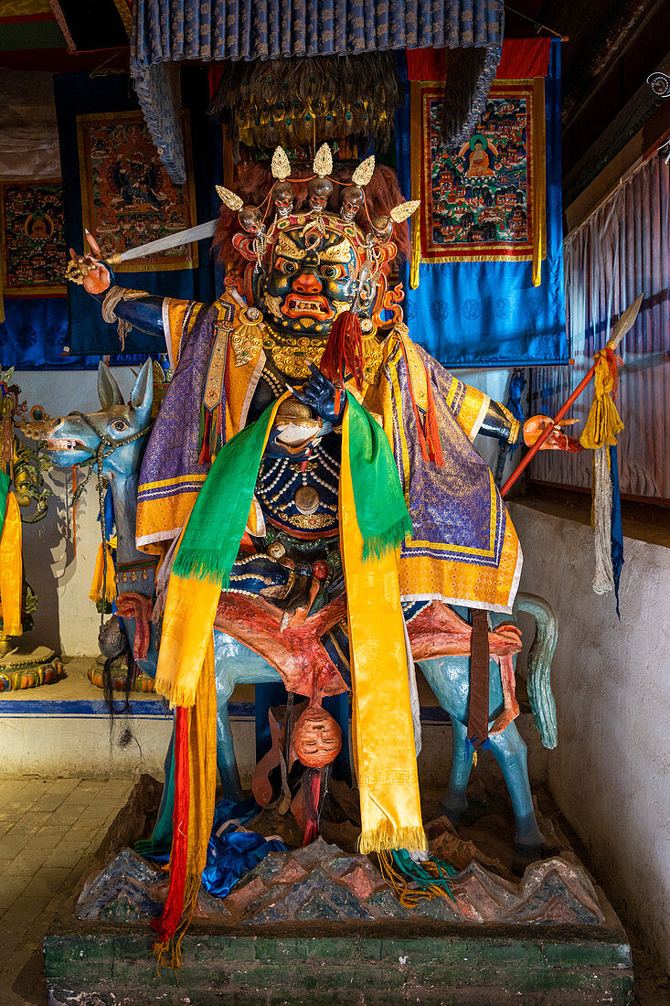 Buddha-Statue im Dalai Lama-Tempel in Erdene Zuu, Kharkhorin, Provinz Ovorkhangai, Orkhon-Tal, Mongolei, Mongolei, Asien, Asien.