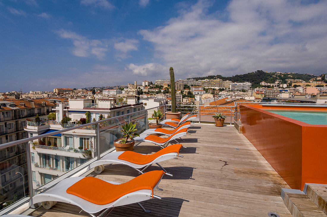 Hotel Hi, entworfen von Matali Crasset, 3 Avenue des Fleurs, Nizza, französische Riviera, Frankreich.