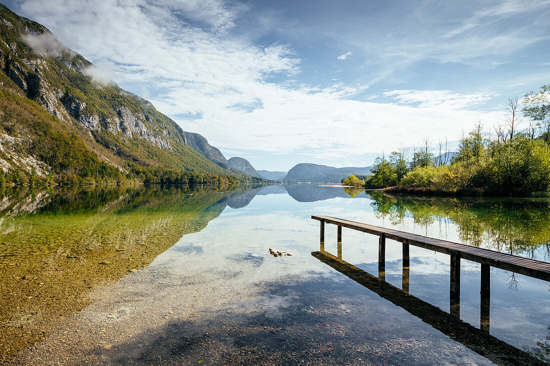 Bohinjer See, Triglav-Nationalpark, Oberes Krain, Slowenien