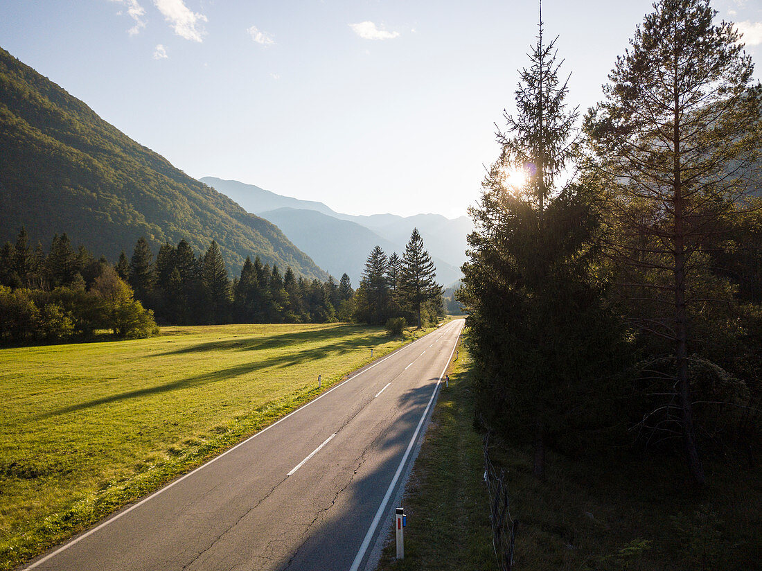 Highway, Triglav National Park, Upper Carniola, Slovenia