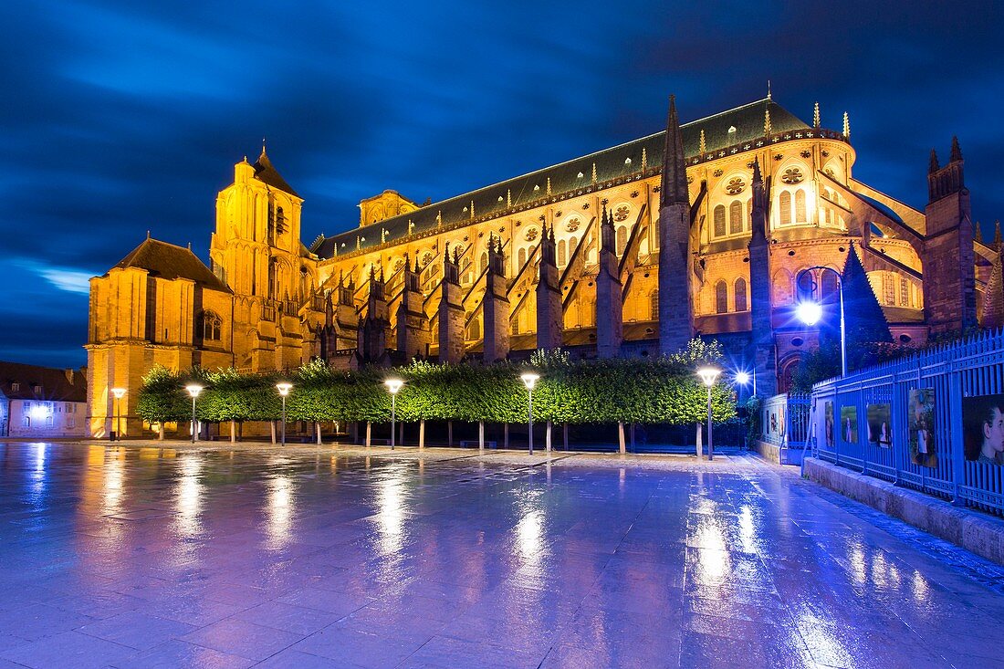 France, Cher, Bourges, the cathedral listed as World Heritage by UNESCO, cathedral Saint Etienne de Bourges