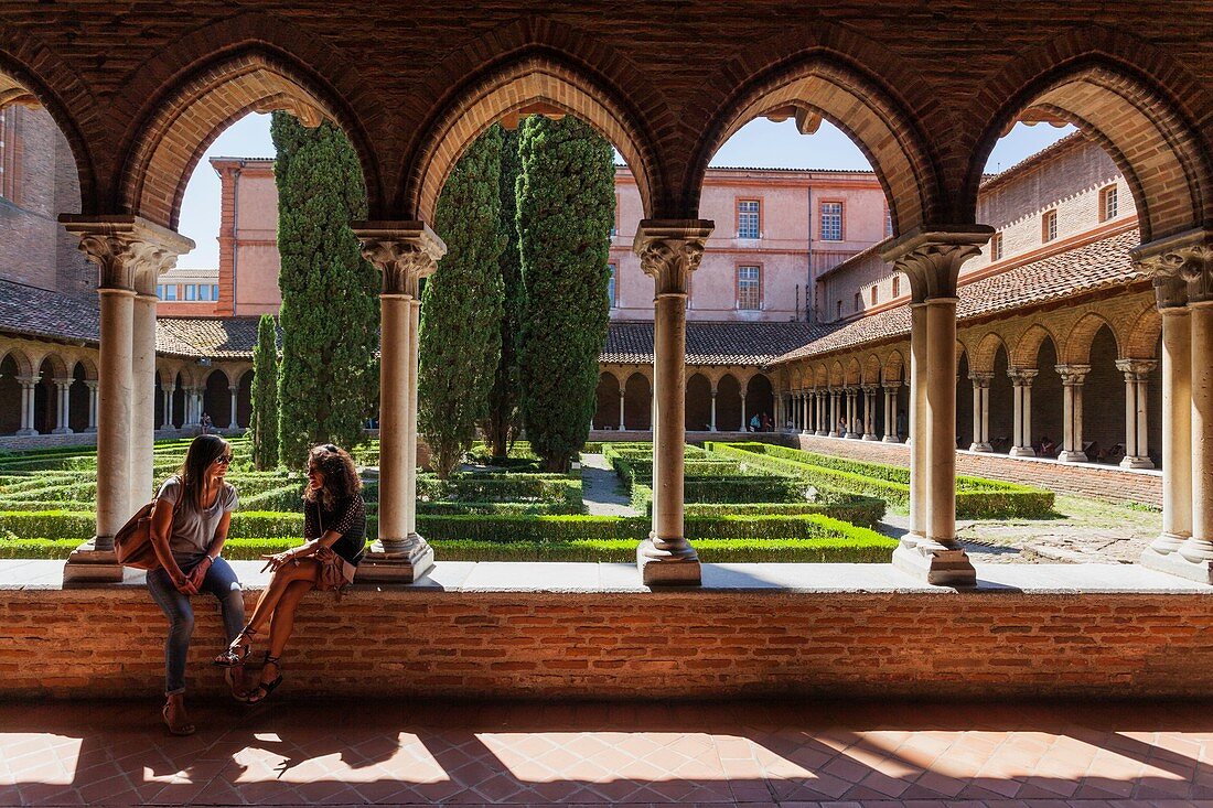 Frankreich, Haute Garonne, Toulouse, Convent des Jacobins, der Kreuzgang