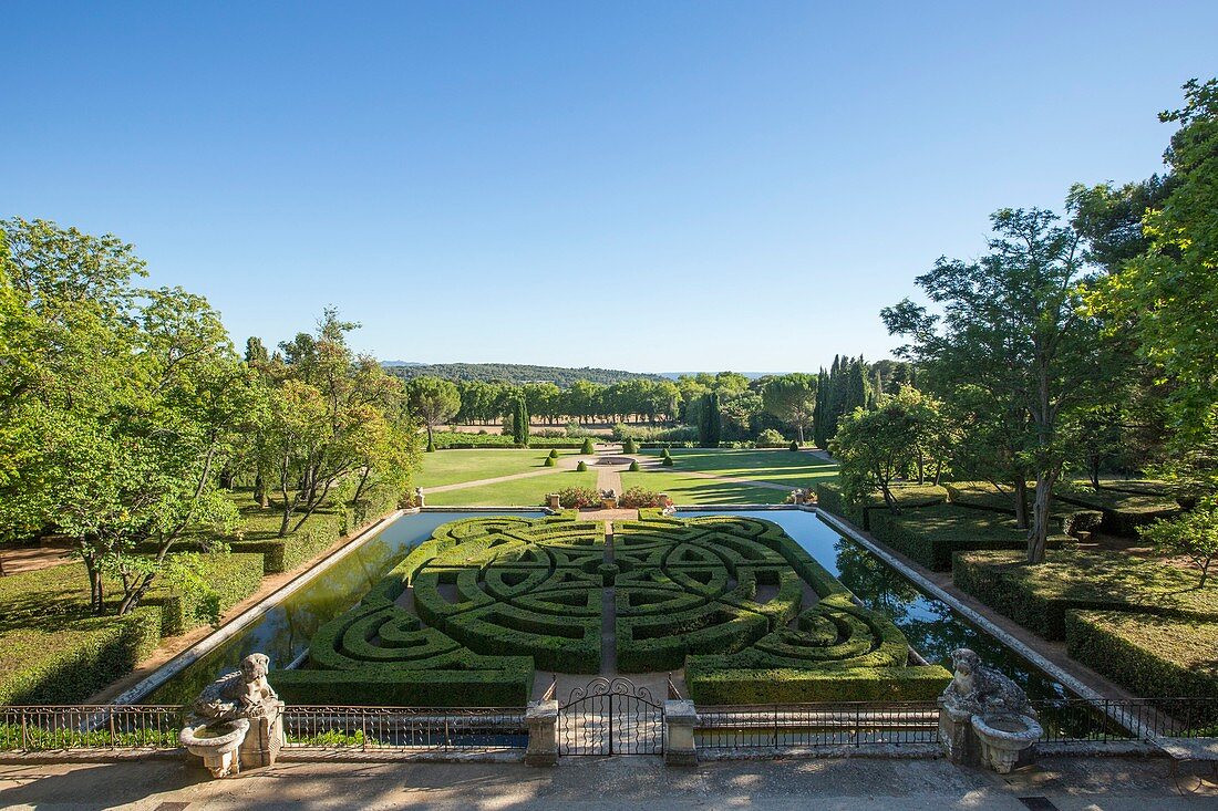 France, Bouches du Rhone, Aix en Provence, Castle of La Gaude