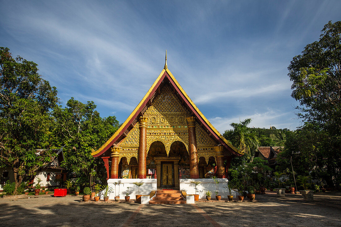 Wat Choum Khong Sourin Tharame Temple in Luang Prabang, Laos, Asia
