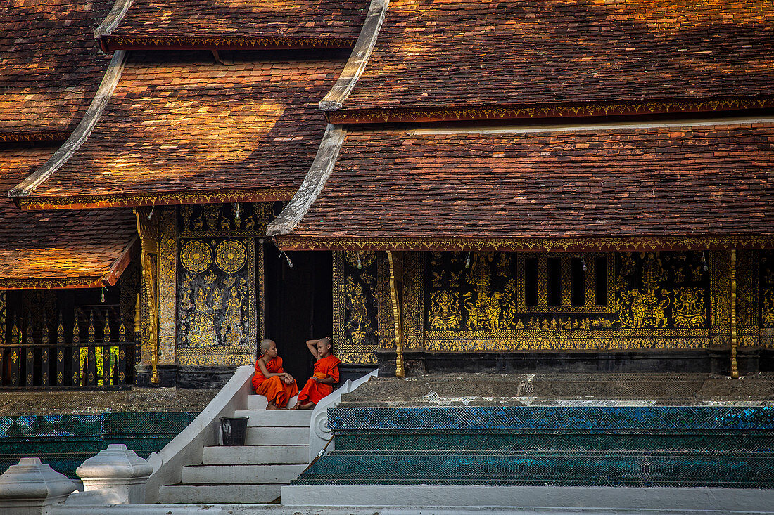 Wat Xieng Thong Tempel in Luang Prabang, Laos, Asien