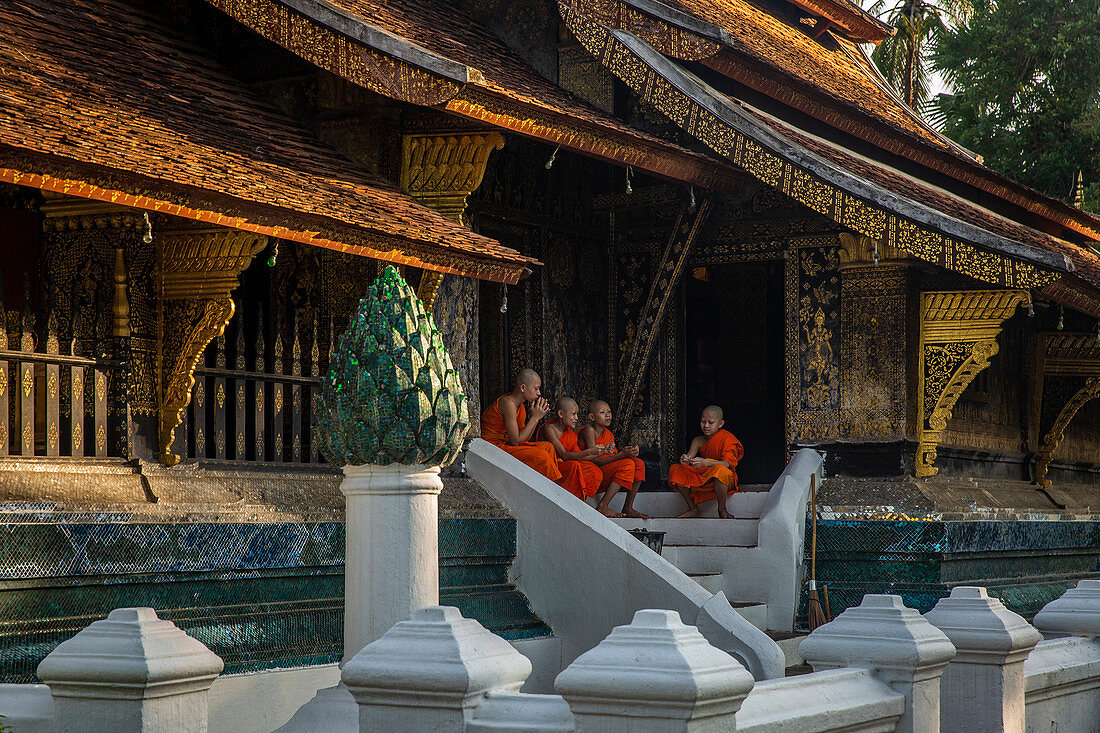 Wat Xieng Thong Tempel in Luang Prabang, Laos, Asien