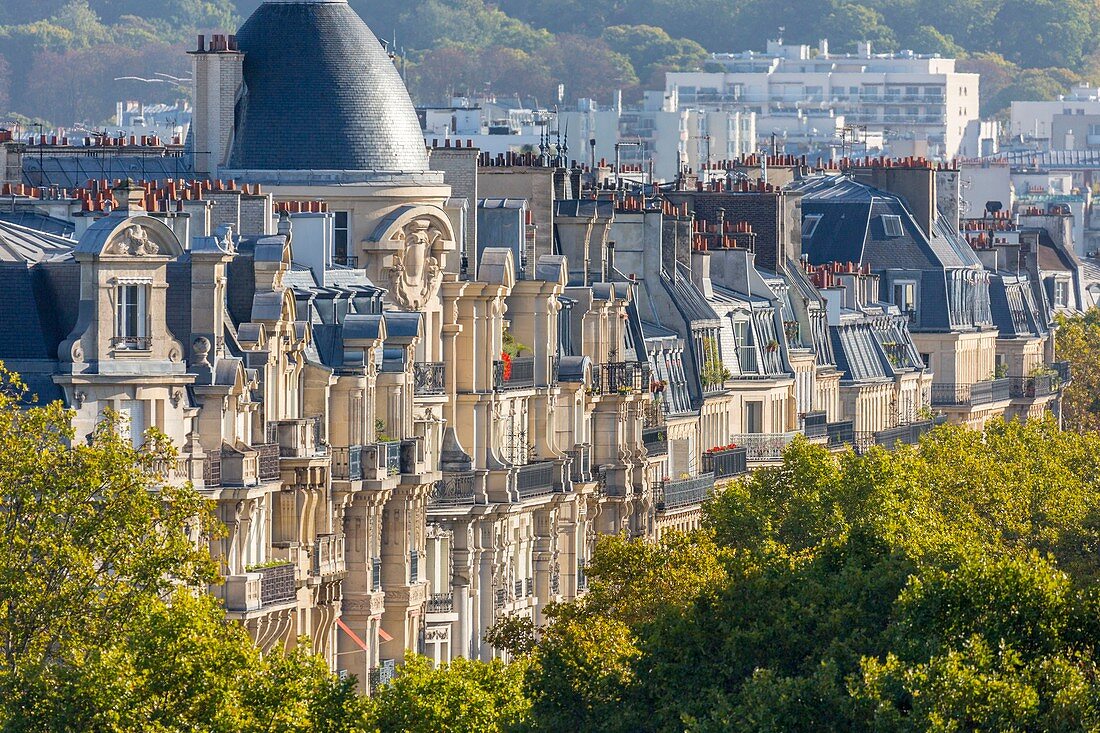 Frankreich, Paris, Gebiet, das von der UNESCO zum Weltkulturerbe erklärt wurde, haussmanische Gebäude auf Saint Louis Island