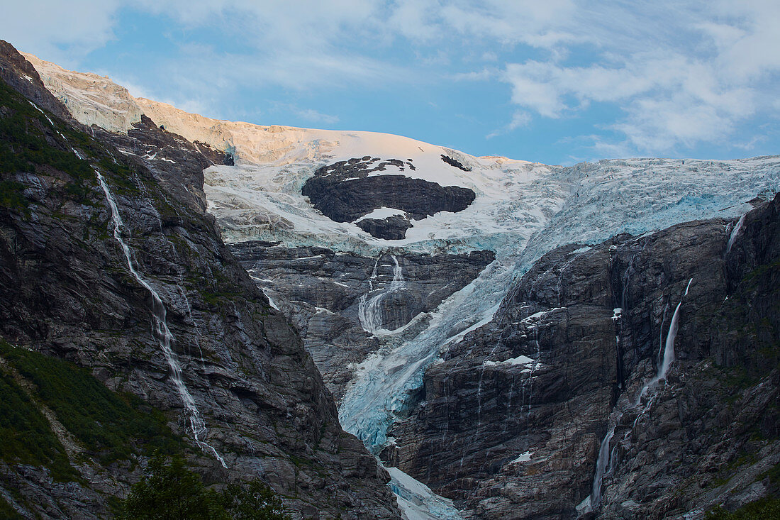 View of the Kjenndalsbreen, Sogn og Fjordane, Norway, Europe