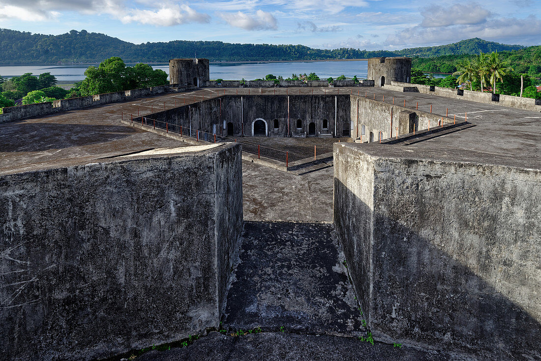 Fortress of Banda Neira, Banda Sea, Banda Islands, Moluccas, Indonesia, Southeast Asia, Asia