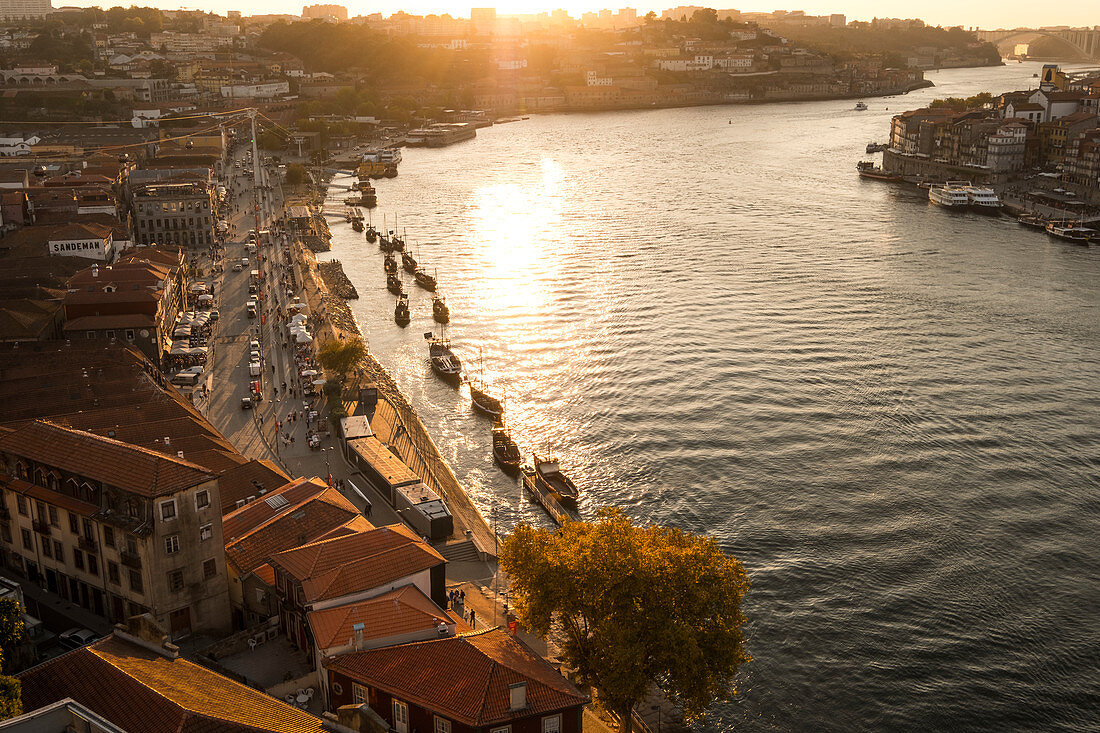 View of the old town of Oporto