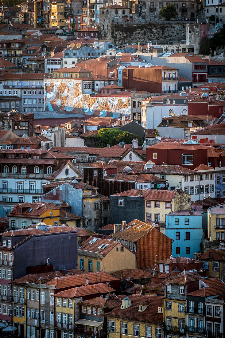 View of the old town of Oporto