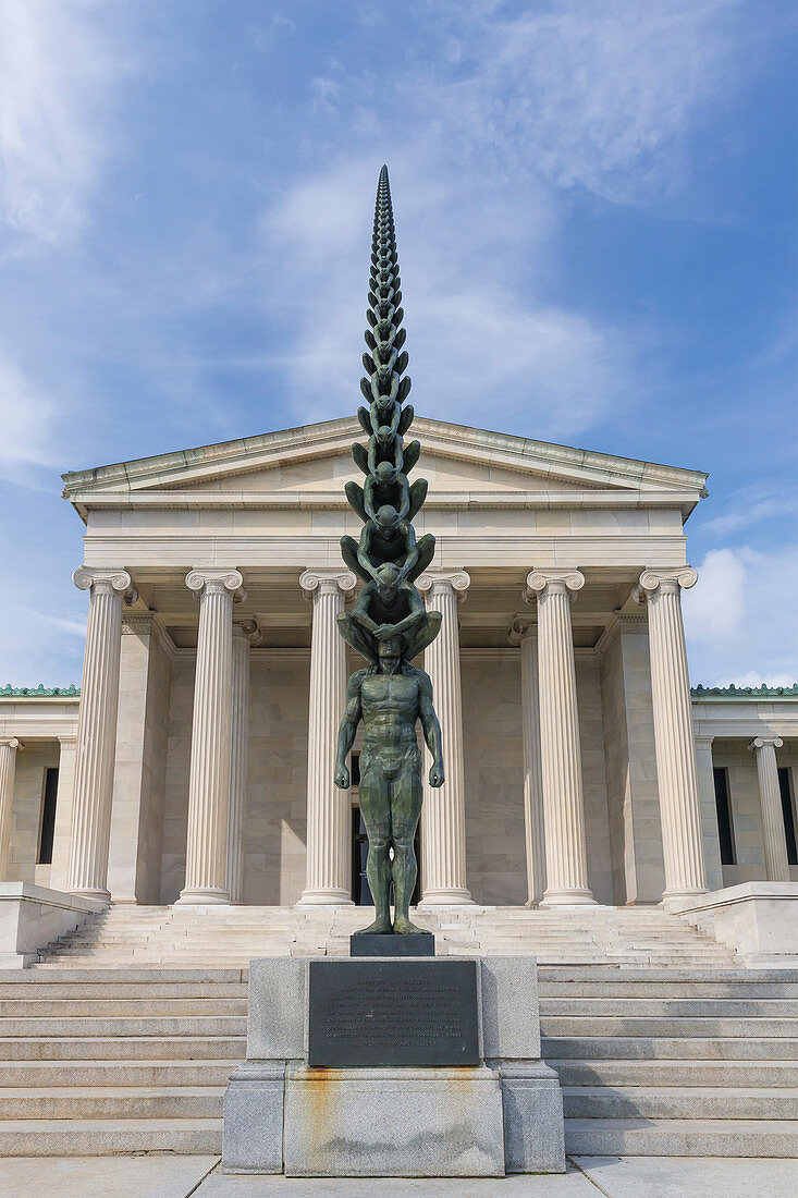 Karma, Do Ho Suh, 2010, Delaware Stairs, Albright-Knox Art Gallery, Buffalo, New York, USA, North America,