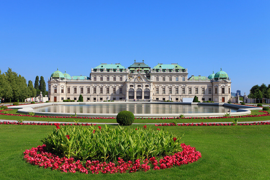 Österreich, Wien, Oberes Belvedere, Schloss, Garten