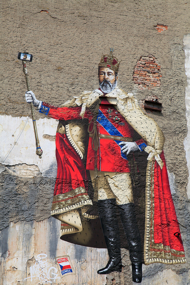 Czech Republic, Moravia, Olomouc, mural, wall painting, 