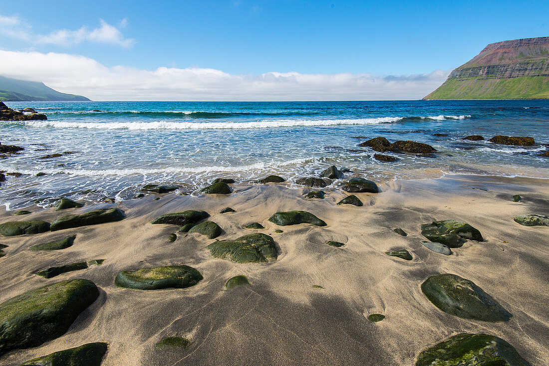 Sudureyri beach. Westfjords. Iceland