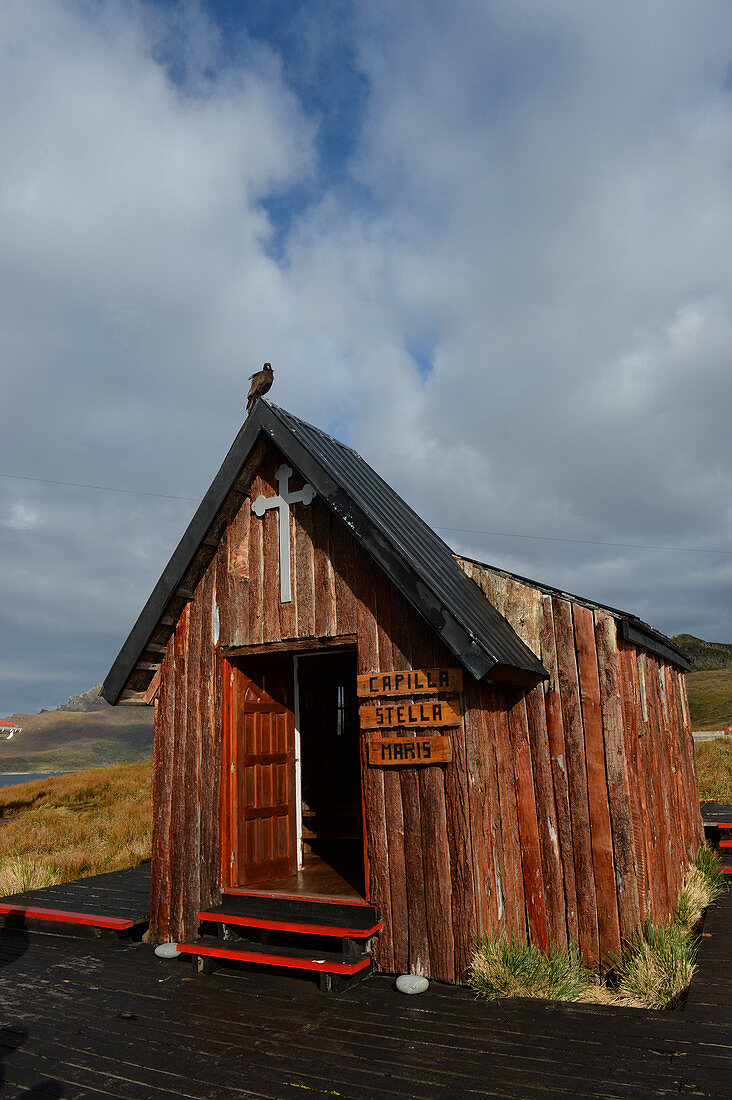 The Chapel of Stella-Maris on Cape Horn which is the southernmost headland of the Tierra del Fuego archipelago of Southern Chile.